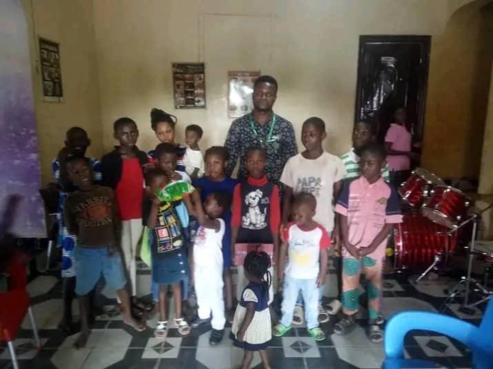 Children supported by Anagkazo Child Hope Foundation at a community outreach