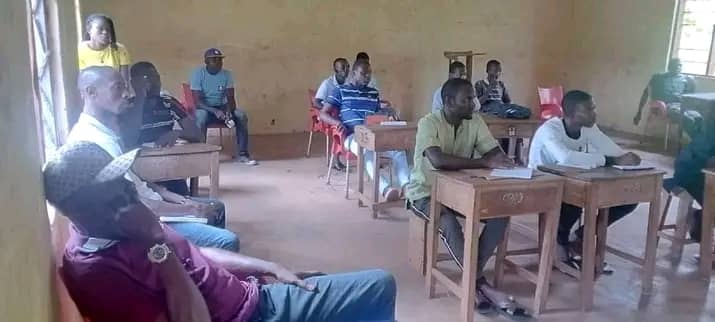 Anagkazo Child Hope Foundation founder with the community